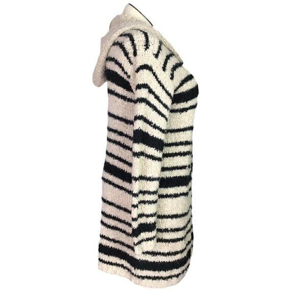 XL Knox Rose Black and Cream Striped Sweater - Picture 2 of 6